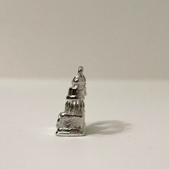 Vintage Avon Telephone Pendant Charm Metal Small No Loop - Picture 4 of 13